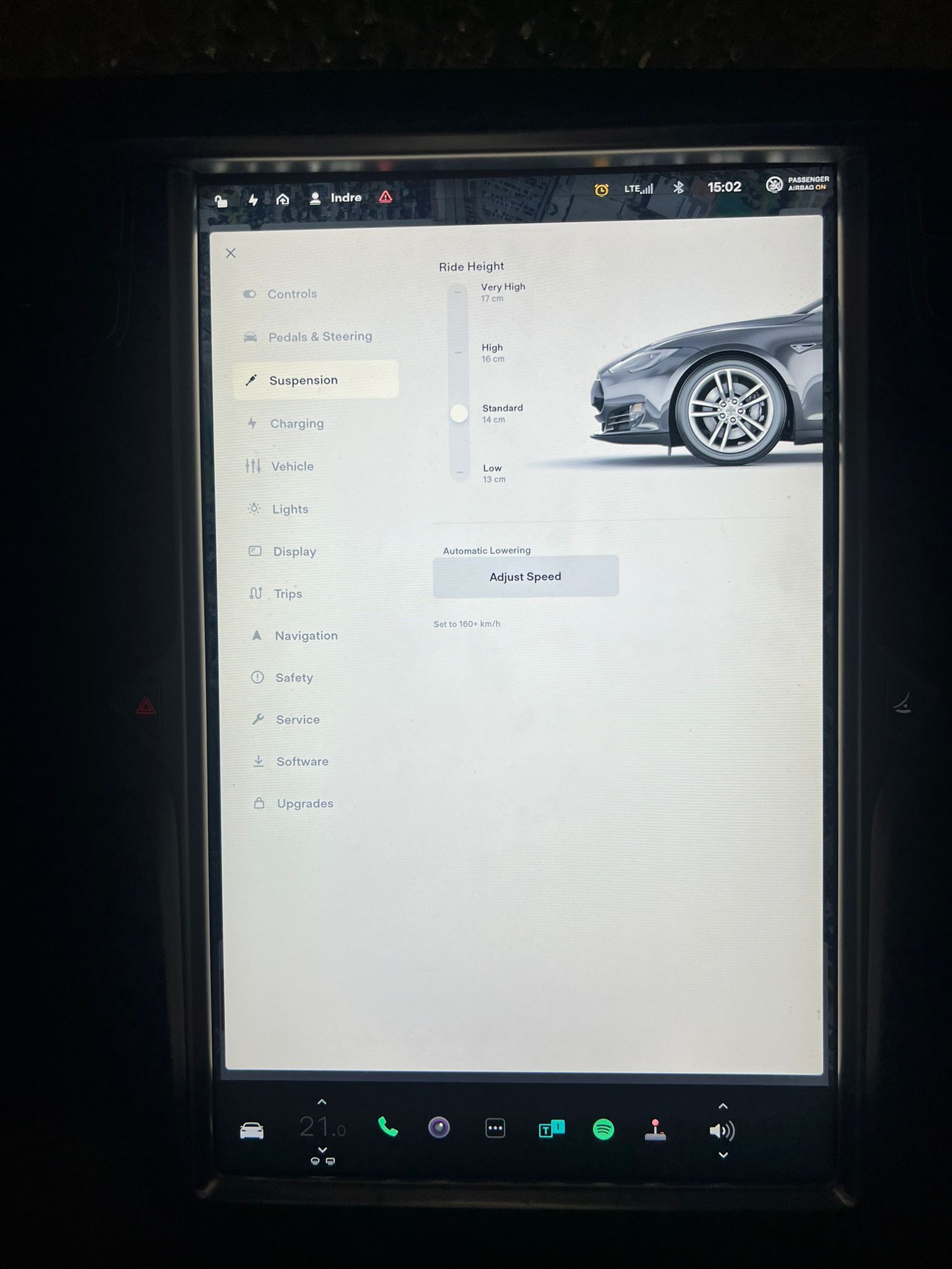 
								Model S P85 new battery full									