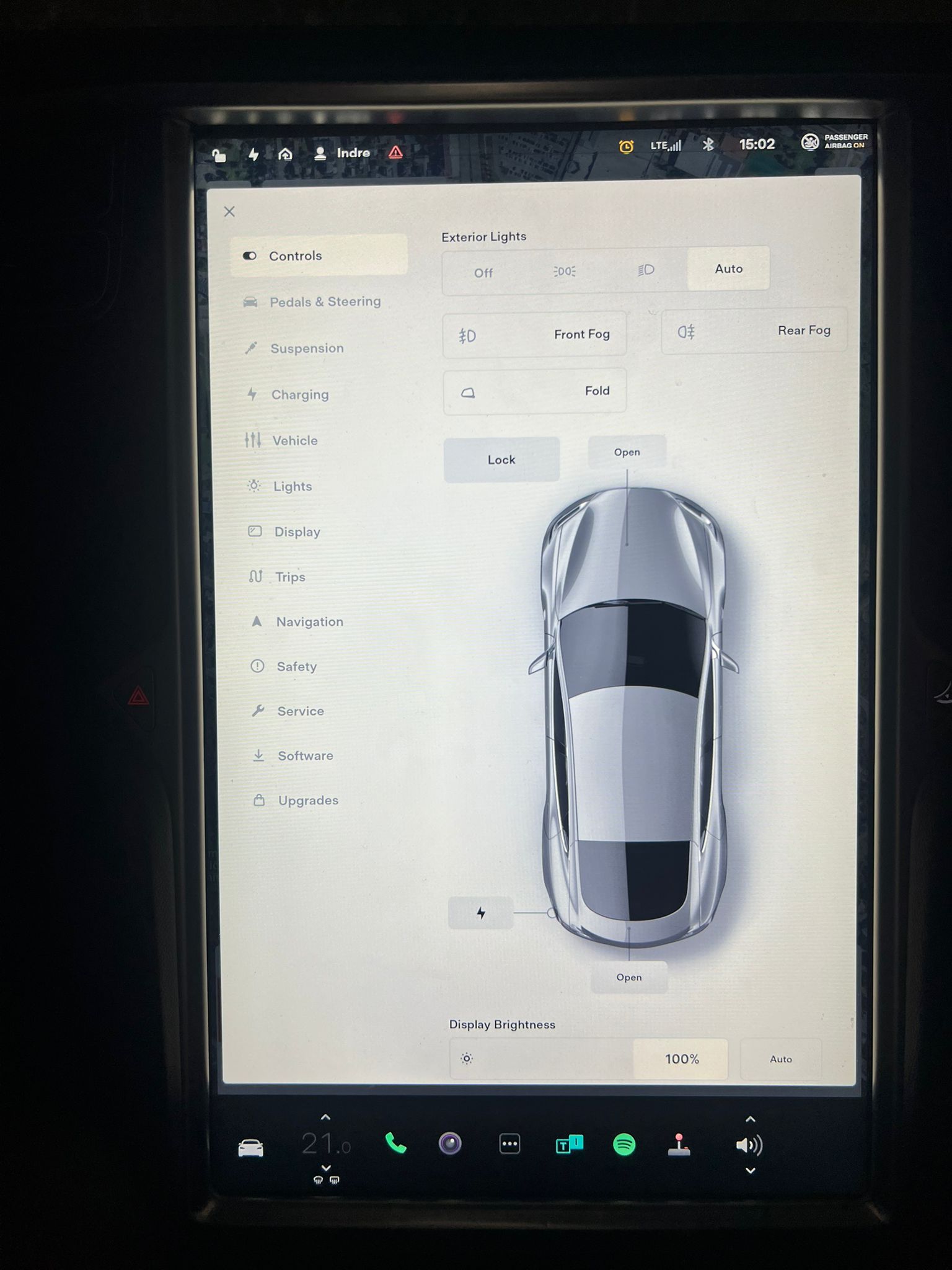 
								Model S P85 new battery full									